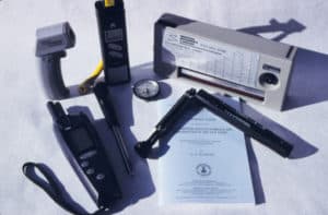 Photo 5 – Instruments for measurement of air and surface temperatures, relative humidity, and dew point temperature.