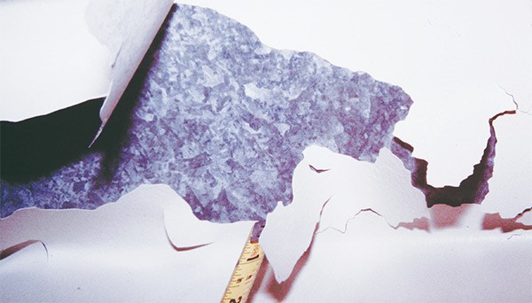 coating delamination galvanization
