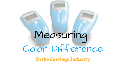 measuring color difference coatings